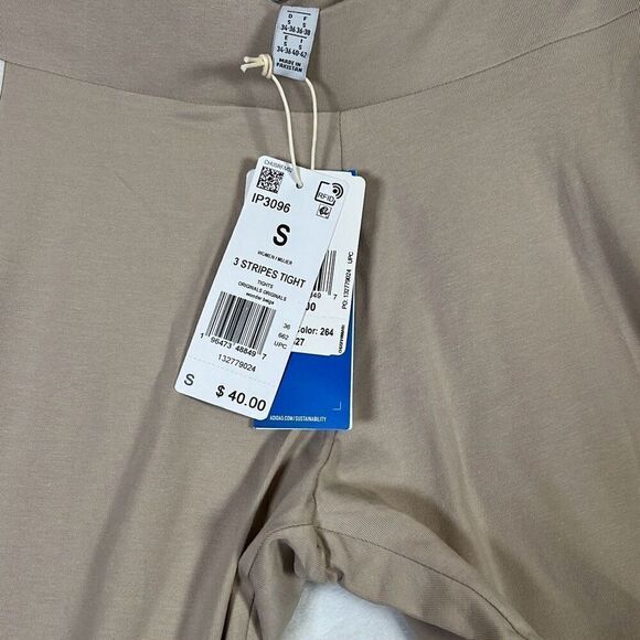 ADIDAS ORIGINALS ADICOLOR CLASSICS 3-STRIPE LEGGING WOMEN Wonder Beige Small NWT - Picture 5 of 6